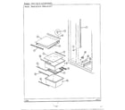 Admiral 62143-0A shelves and accessories diagram
