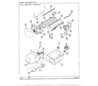 Admiral 62143-0A ice maker and bin diagram