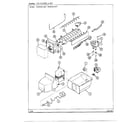 Admiral 62144 ice maker and bin diagram