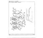 Admiral 62184 shelves and accessories diagram