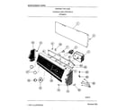 Frigidaire 6287C washer top load/console and controls diagram