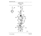 Frigidaire 6287C washer top load/transmission parts diagram