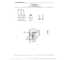 Frigidaire 6337B wire harness and misc. parts diagram
