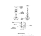 Amana 6497-LW-9203 agitator and drive bell diagram
