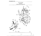 Frigidaire 6506-87D washer drive system/pump diagram