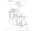 Frigidaire 6506-87E top load washer-cabinet and componets diagram