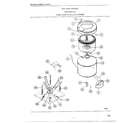 Frigidaire 6506-87E top load washer/tubs/agitator/leg and dome diagram