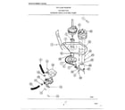 Frigidaire 6507-87E washer drive system/pump diagram