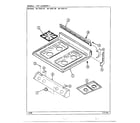 Magic Chef 68-2593-80 top assembly diagram