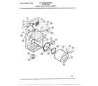 Frigidaire 7001-80A cabinet/drum and heater assembly diagram