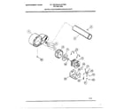 Frigidaire 7001-80A motor and fan housing exhaust duct diagram