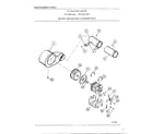 Frigidaire 7007-80C motor, fan housing and exhaust duct diagram