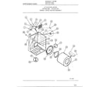 Frigidaire 7007-80D cabinet, drum, heater assembly diagram