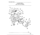 Frigidaire 7007-87E cabinet/drum/heater assembly diagram