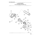 Frigidaire 7007-87E motor/fan housing and exhaust duct diagram