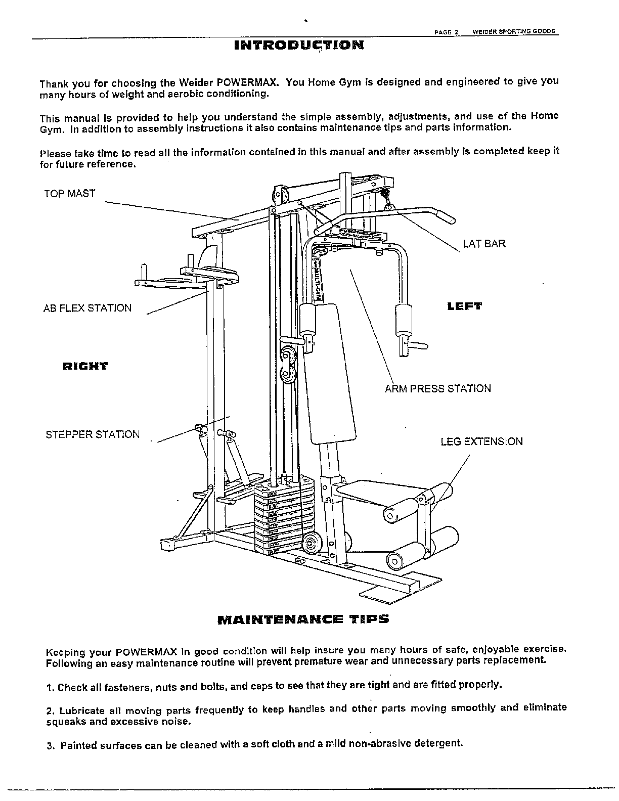 Weider home gym 8510 replacement parts best sale