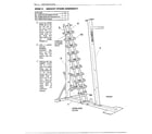 Weider 70072 power max/assembly page 7 diagram