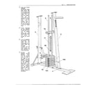 Weider 70072 power max/assembly page 8 diagram