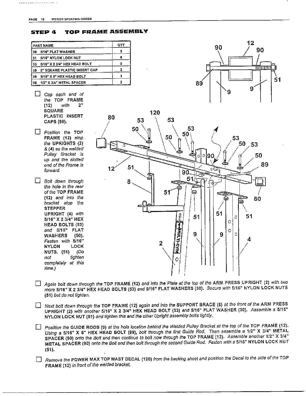 POWER MAX/ASSEMBLY Page 9