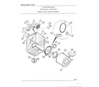 Frigidaire 7007B cabinet, drum, heater assembly diagram