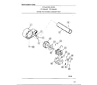 Frigidaire 7308-80D motor/fan housing and exhaust duct diagram