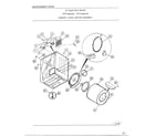 Frigidaire 7348A cabinet, drum, heater assembly diagram