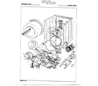Norge 7375A REV E electric dryer/ cylinder & drive diagram
