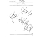 Frigidaire 7389-87A motor, fan housing and exhaust duct diagram