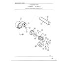 Frigidaire 7589-87D motor/fan housing/exhaust duct diagram
