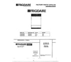 Frigidaire 789 dishwasher/front cover diagram