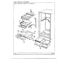 Admiral 79153-0B shelves and accessories diagram