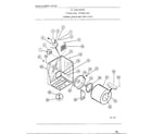Frigidaire 8007-80C cabinet/drum/heat duct diagram