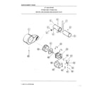 Frigidaire 8007B motor/fan housing and exhaust duct diagram