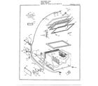 Frigidaire 80656-7B freezer cabinet assembly diagram