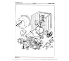 Norge 8216A REV D gas dryer cylinder/drive assembly diagram