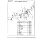 Frigidaire 8287A motor/blower housing/idler assy diagram