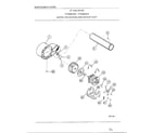 Frigidaire 8289-87A motor/fan housing/exhaust duct diagram