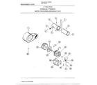 Frigidaire 8338A 27` motor/fan housing/exhaust duct diagram