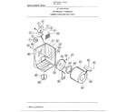 Frigidaire 8338A 27` cabinet drum/heat duct diagram
