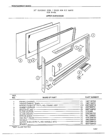 Frigidaire 8448A electric range Parts | Diagrams | Sears PartsDirect