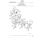 Frigidaire 8589-87A cabinet drum and heat duct diagram
