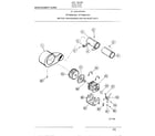 Frigidaire 8589-87A motor, fan housing and exhaust duct diagram