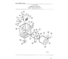 Frigidaire 8589-87B cabinet drum/heat duct diagram