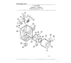 Frigidaire 8589-80C cabinet drum and heat duct diagram