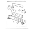 Norge 8835A gas dryer backguard assembly diagram