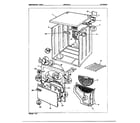Norge 8835A gas dryer exterior assembly diagram