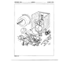 Norge 8835A gas dryer cylinder/drive assembly diagram