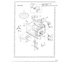 Sharp R-5A50 complete microwave assembly page 2 diagram
