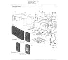 Panasonic NN-4408A complete microwave assembly diagram