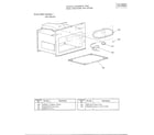 Toshiba ERX-2600B/C oven front assembly diagram
